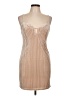 Forever 21 Metallic Tan Cocktail Dress Size L - photo 1