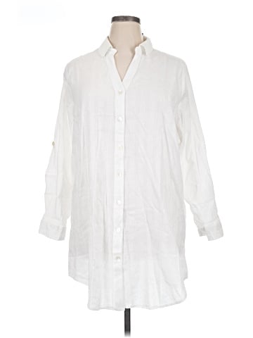 Club Z Collection 3/4 Sleeve Button-Down Shirt (view 1)