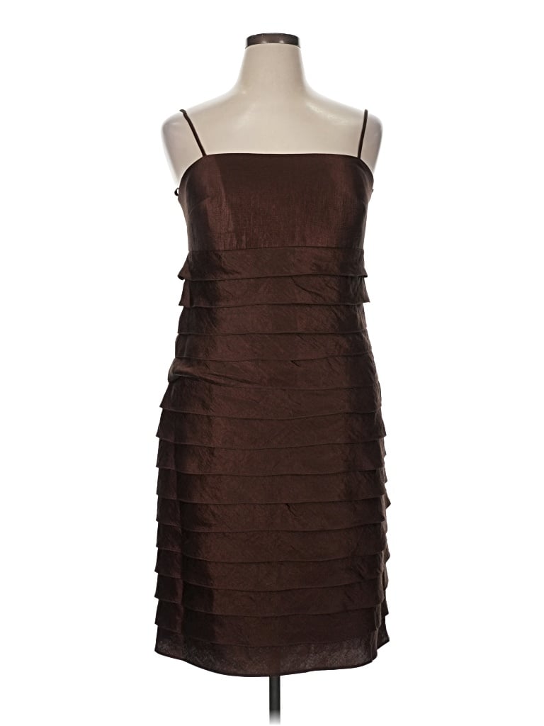 Pre-owned Jessica Howard Cocktail Dress In Brown