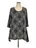 Woman Within Gray 3/4 Sleeve Blouse Size 22 - 24 - photo 1