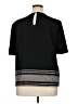 Badgley Mischka 100% Polyester Black Short Sleeve Top Size 14 - photo 2