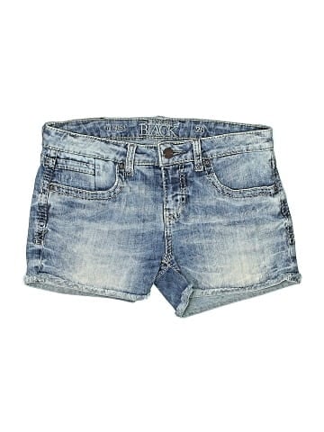 Buckle Black Denim Shorts (view 1)