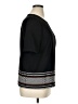 Badgley Mischka 100% Polyester Black Short Sleeve Top Size 14 - photo 4