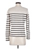 Gap 100% Cotton Stripes Ivory Turtleneck Sweater Size S - photo 2