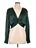 Spring & Mercer Green Long Sleeve Blouse Size L - photo 1