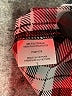 Bobeau 100% Polyurethane Plaid Burgundy 3/4 Sleeve Blouse Size L - photo 8