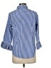 Gretchen Scott Designs Checkered-gingham Blue 3/4 Sleeve Blouse Size M - photo 2