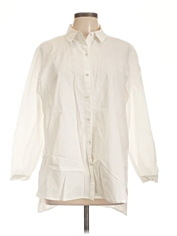 Eileen Fisher 3/4 Sleeve Button-Down Shirt (view 1)