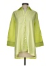 Finley Color Block Green 3/4 Sleeve Button-Down Shirt Size S - photo 1