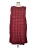 Talbots Plaid Red Casual Dress Size 24W - photo 1