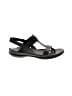 Ecco 100% Leather Black Sandals Size 6 - photo 1