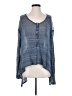 We the Free Blue Long Sleeve Blouse Size XS - photo 1