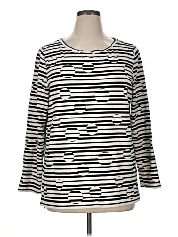 Zenergy by Chico's 3/4 Sleeve T-Shirt (view 1)