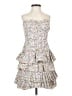 J.Crew 100% Cotton Floral Multi Color White Cocktail Dress Size 0 - photo 1