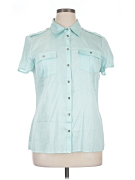 Jaclyn Smith Short Sleeve Button Down Shirt