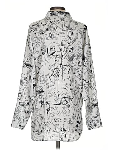 Karl Lagerfeld Paris Long Sleeve Blouse (view 2)