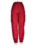 Unbranded 100% Polyester Red Cargo Pants Size M - photo 2
