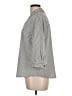Dana Buchman Houndstooth Gray 3/4 Sleeve Button-Down Shirt Size L - photo 5
