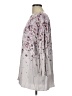 Purejill Floral Gray 3/4 Sleeve Blouse Size L - photo 5