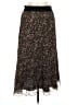 DKNY 100% Polyester Animal Print Brown Casual Skirt Size 8 - photo 1