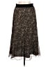 DKNY 100% Polyester Animal Print Brown Casual Skirt Size 8 - photo 2