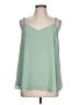 Torrid 100% Polyester Green Sleeveless Blouse Size Lg Plus (0) - photo 1