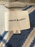 Thread & Supply 100% Polyester Plaid Gold Fleece Size M - photo 6