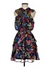 Slate & Willow 100% Polyester Paisley Blue Black Cocktail Dress Size XS - photo 1