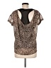Element Animal Print Brown Short Sleeve Top Size M - photo 2