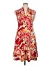 Natori Print Red Cocktail Dress Size 16 - photo 1