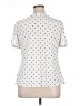 Assorted Brands Polka Dots White Short Sleeve Henley Size XL (petite) - photo 2