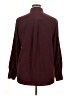 Nine West 100% Polyester Solid Burgundy Long Sleeve Blouse Size XL - photo 2