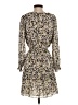 Theory 100% Silk Floral Tan Casual Dress Size P (petite) - photo 2