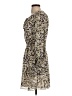 Theory 100% Silk Floral Tan Casual Dress Size P (petite) - photo 5