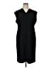 MM. LaFleur Solid Black Casual Dress Size 1X - photo 1