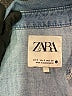 Zara Blue 3/4 Sleeve Button-Down Shirt Size S - photo 7