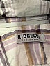 Ridgecut 100% Cotton Plaid Ivory Purple 3/4 Sleeve Button-Down Shirt Size 2X - photo 7