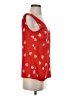 Tory Burch 100% Silk Hearts Red Sleeveless Silk Top Size 2 - photo 4