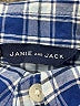 Janie and Jack 100% Cotton Plaid Blue Long Sleeve Button-Down Shirt Size 6 - photo 3