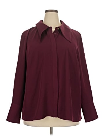ELOQUII Long Sleeve Blouse (view 1)