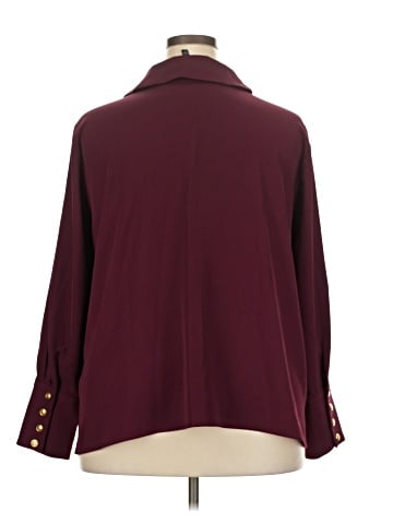 ELOQUII Long Sleeve Blouse (view 2)