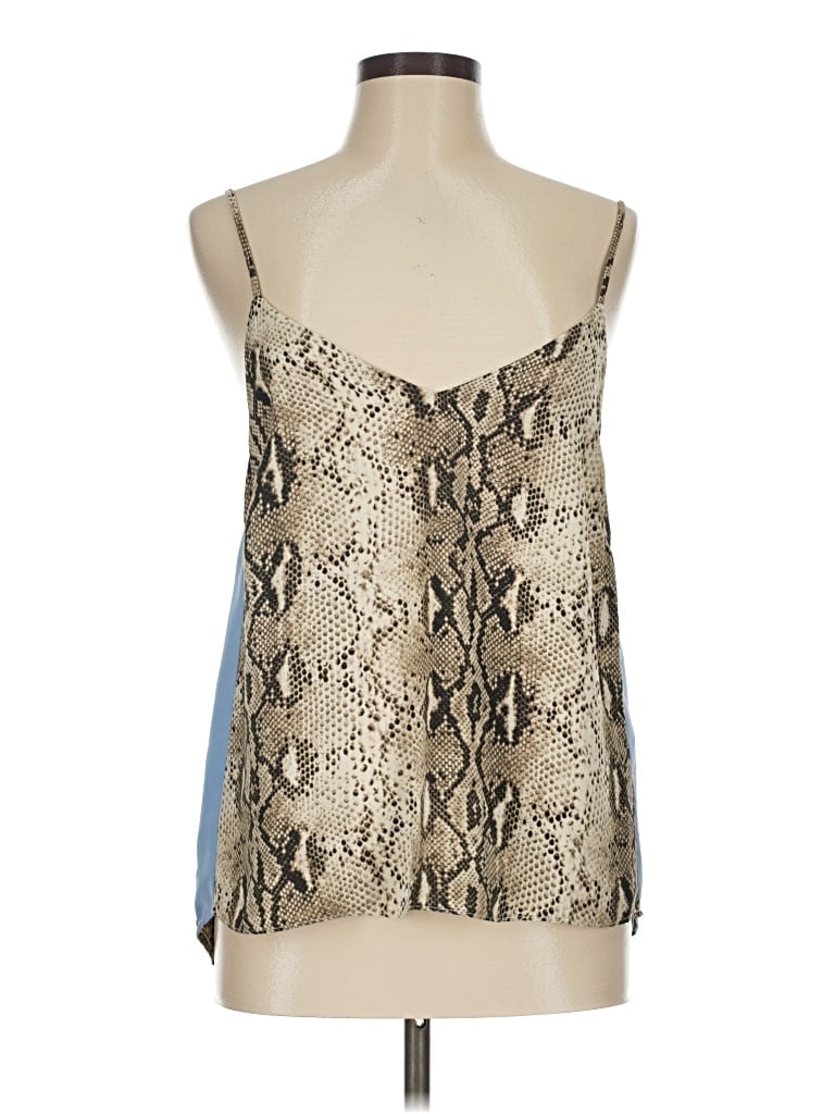 Pre-owned Honey Punch Tank Top Tan Strapless Neckline Tops