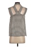 BCBGeneration 100% Polyester Stripes Gray Sleeveless Blouse Size S - photo 2
