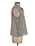 BCBGeneration 100% Polyester Stripes Gray Sleeveless Blouse Size S - photo 4