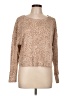 Hippie Rose Animal Print Tan Pullover Sweater Size L - photo 1