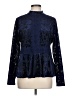 Spense 100% Polyester Blue Long Sleeve Blouse Size L - photo 1