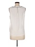 Banana Republic 100% Polyester Ivory Sleeveless Blouse Size M - photo 2