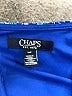 Chaps 100% Polyester Paisley Blue Cocktail Dress Size 16 (petite) - photo 4
