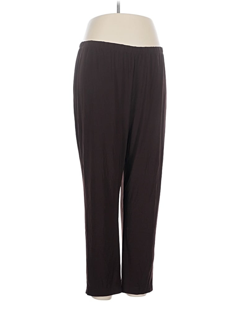 Pre-owned Slinky Brand Active Pants In Brown