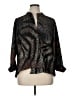 I.C. By Connie K Black Long Sleeve Blouse Size XL - photo 1